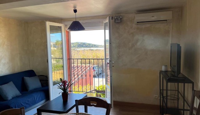 Appartement Hyères - La Bergerie 200m plage Calme Vue nature 1 chambre 4 personnes Parking - Erica