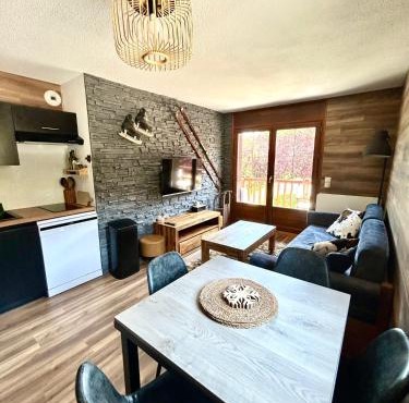 Appartement rénové au pied des pistes avec piscine, sauna, linge inclus et animaux acceptés