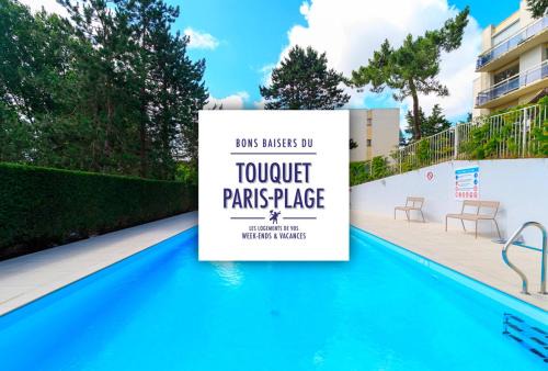Appartement rénové à Stella-Plage avec piscine chauffée, parking privé gratuit, TV grand écran, boulodrome, à 2km de la plage