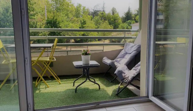 Appartement reposant, climatisé pour 4 pers