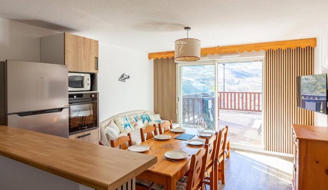 Appartement spacieux 8 pers, Peyragudes, terrasse, parking gratuit, avantages location ski - FR-1-695-44