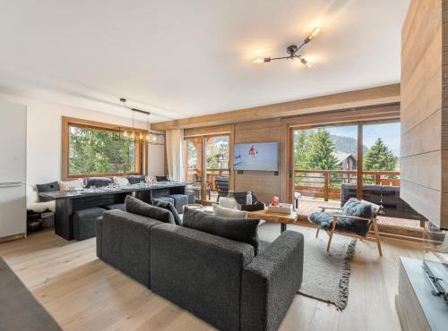 Appartement spacieux avec accès bien-être, proche des pistes et du centre de Megève - FR-1-569-46