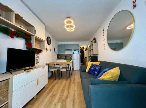 Appartement studio cabine avec vue panoramique au pied des pistes