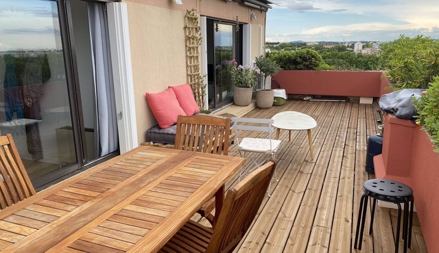 Appartement sur le Toit, 3 Chambres vue sur Montpellier