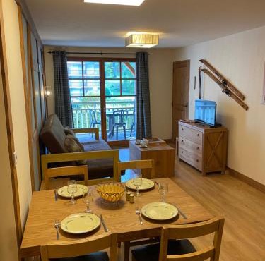 Appartement T2+coin nuit 6 pers résidence de Cami Real au centre du village de saint Lary Soulan avec piscine intérieure+ sauna et hammam