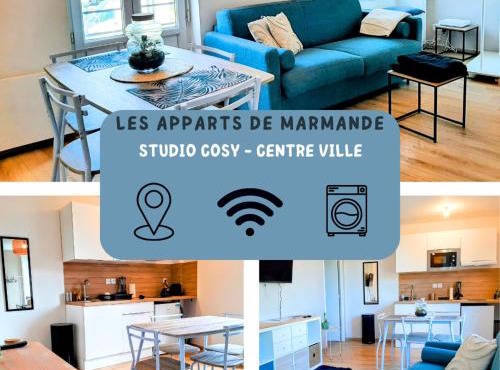 Appartement tout équipé - face à la gare - Wifi rapide - Idéal pro & courts séjours