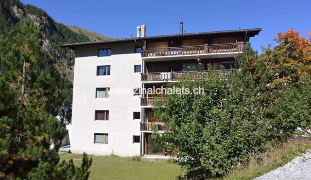 Appartment in a building in Zinal - 1 bedroom with 1 double bed (140x200) - 1 bedroom with 2 bunk be