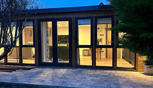 Apple-tree lodge in secure gated garden