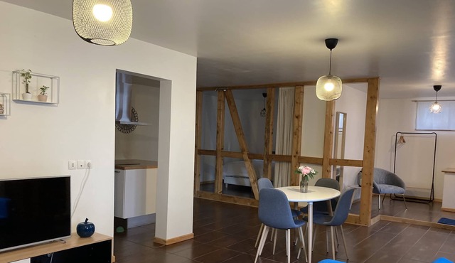 Appt 70m² equipped, near Strasbourg & Parliament