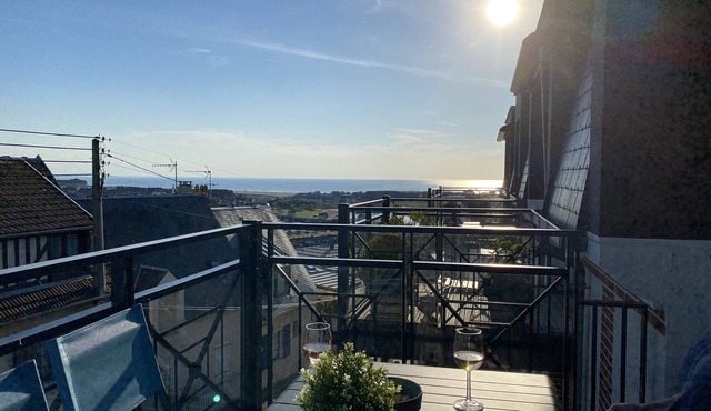 Appt terrasse vue mer, 2 chambres/Appt terrace sea view with 2 bedrooms