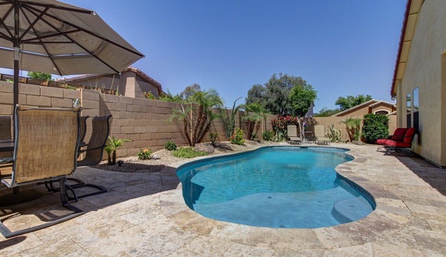 APRIL FLASH SALE ! Private Pool Oasis, South Facing Corner Lot, Remodeled Home.