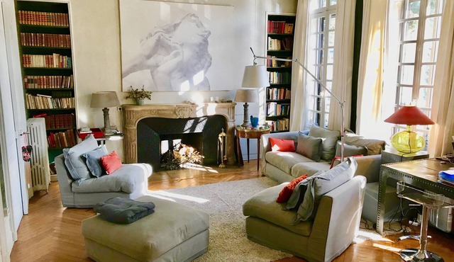 Apt. in Rouen, 3/5 people, 93 sq.m, fireplace, terrace, quiet, easy parking