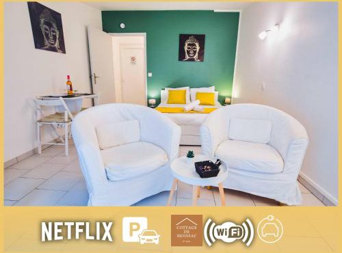 Apt T1 Cosy et ambiance Zen "Cottage de Moissac"