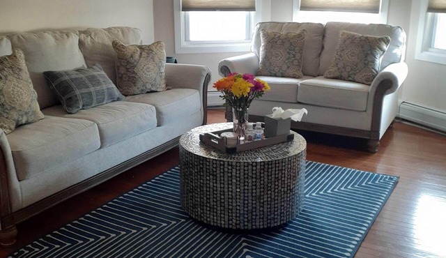 Apt with utilities, wifi, a compact parking space, & on-site laundry near NYC!