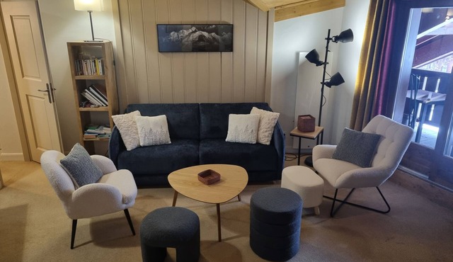 Arc 1950, Sources de marie, 6-8 pers, ski-in/ski-out, swimming pool and spa/sauna access