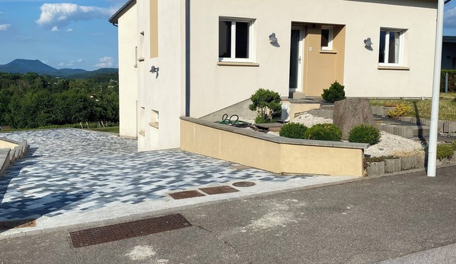 Architect-designed house with magnificent views.