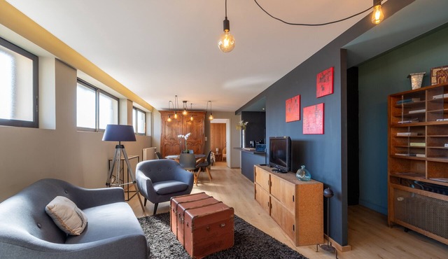 Architect-Designed 'Atypique' 2-Bedroom Apartment with Shared Garden in Epinal