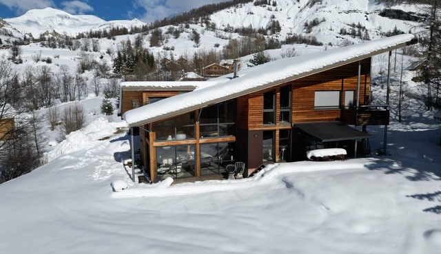 Architect-designed chalet, panoramic view & Nordic bath - Allos (04260) - 1700m