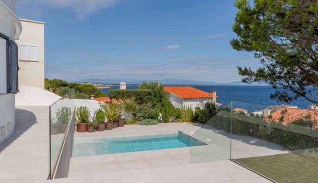 Architect-designed villa with breathtaking sea views and private pool