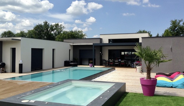 Architect-designed villa 250m2/swimming pool/Médoc - Bordeaux