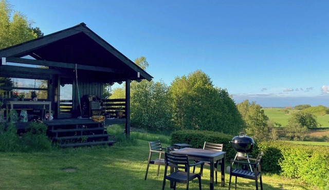 Architect-designed wooden house with scenic view