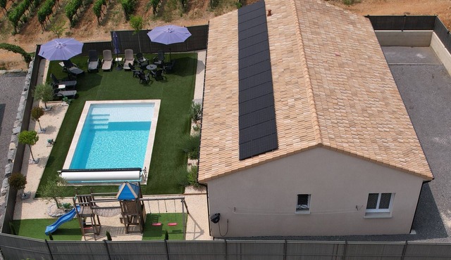 Ardèche, Villa Olympe air-conditioned heated swimming pool