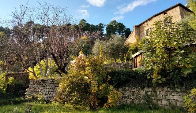 Ardèche hamlet house with stunning views and swimming pool