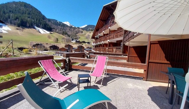 ARECHES, Appartement 4-6 personnes, avec terrasse et à 5 mn à pied du télésiège