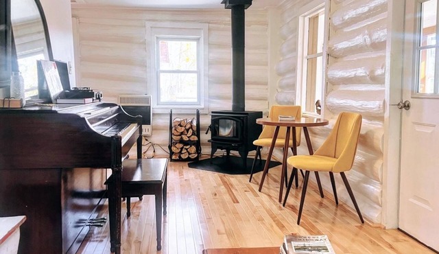 Arkville Chalet—log cabin with wood stove and mountain view