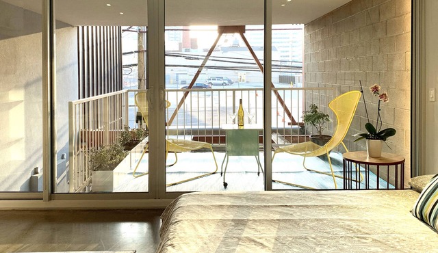 Art Tower suite with private patio