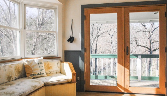 Asheville area farmhouse 16-acres bordering 300+ acres of Wildlife Resource Land