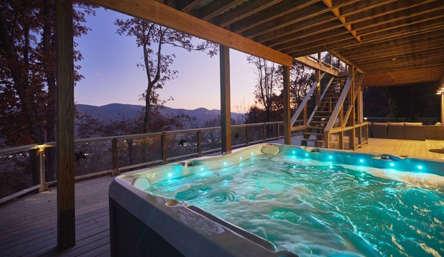 Asheville's Best View - Arcade, Spa, Theater @ Skyridge Villa