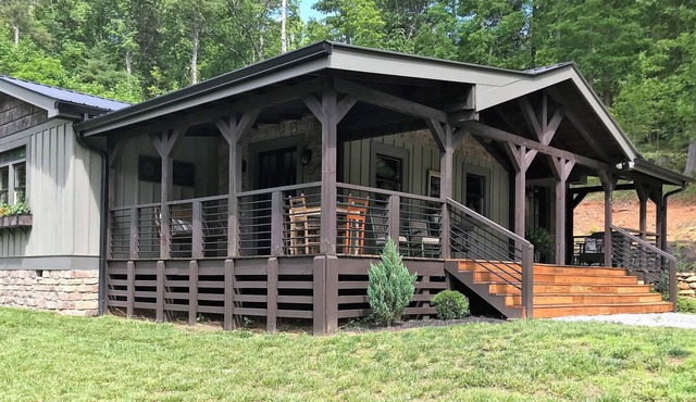 At DuPont Forest - Newer cabin designed for relaxation and comfort.