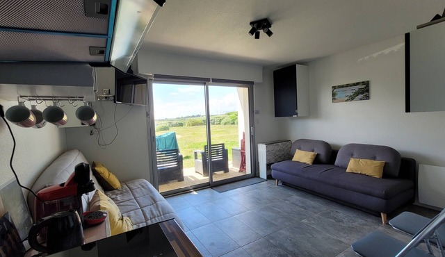 At the foot of Plage de la falaise