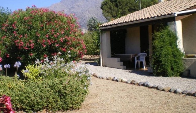 At the foot of the Corsican mountains