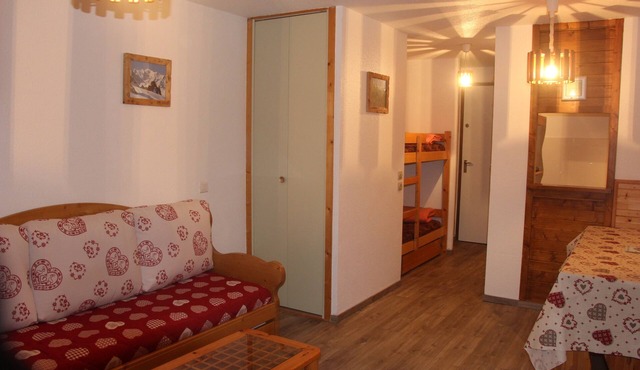 At the foot of the slopes 2 rooms 6 beds comfortable