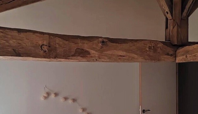 At the source of Lesquire. Large Landes house with its airial and rivers