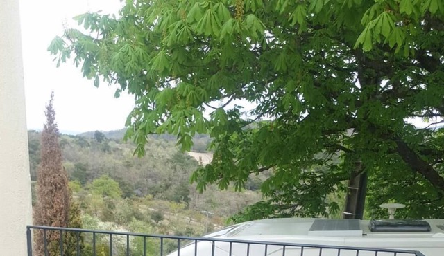 At the top of the Col d'Aleyrac