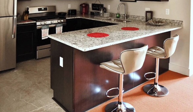 AT YOUR SERVICE! Downtown Aurora 1 Bedroom River Facing Gem