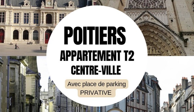 Attractive T2 apartment in Poitiers city center