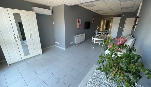 Attractive T2 with private parking and air conditioning