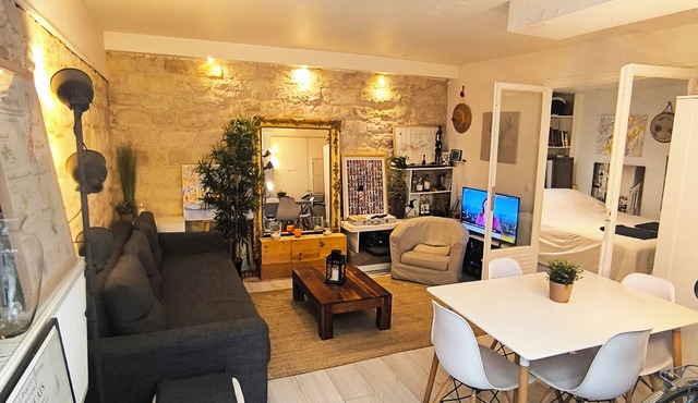 ATYPICAL APARTMENT in souplex MAIRIE 14e