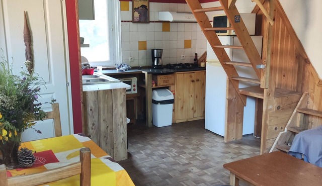 Atypical cottage in the forest with artist's studio!