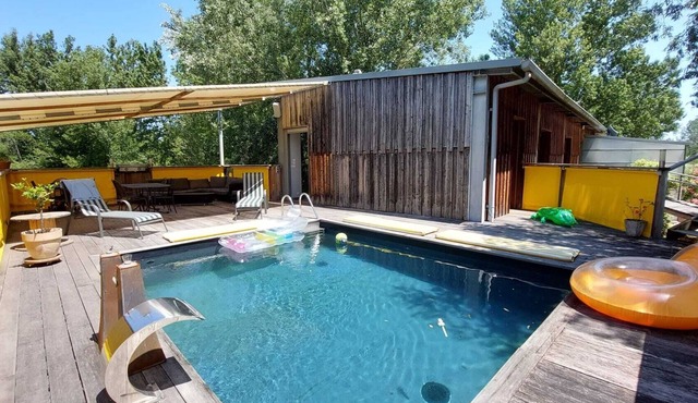 Atypical house on golf course