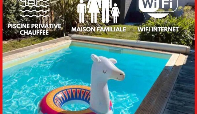 "AU BOIS DES AILES" Maison 6 personnes, internet wifi, piscine chauffée, jardin cosy