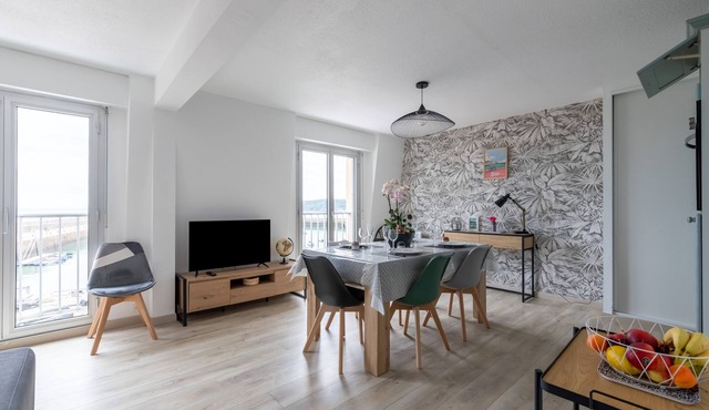 Au port de Binic - Loggia vue port