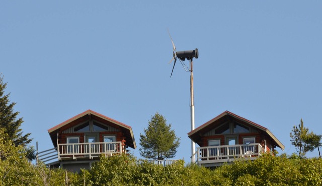 Augustine Cabin overlooking the waters of Cook Inlet