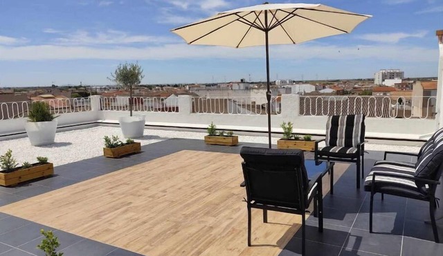 Aura is the attic with its spectacular terrace