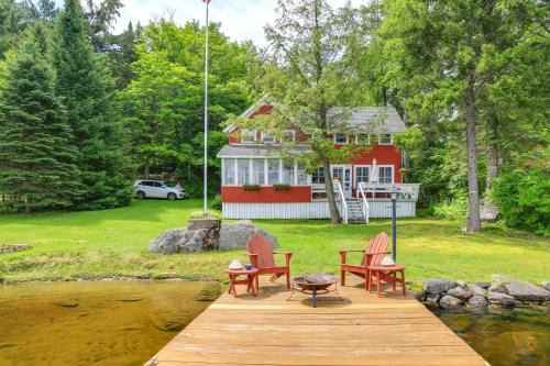 Authentic 1912 Adirondack Lake Camp with Fire Pit