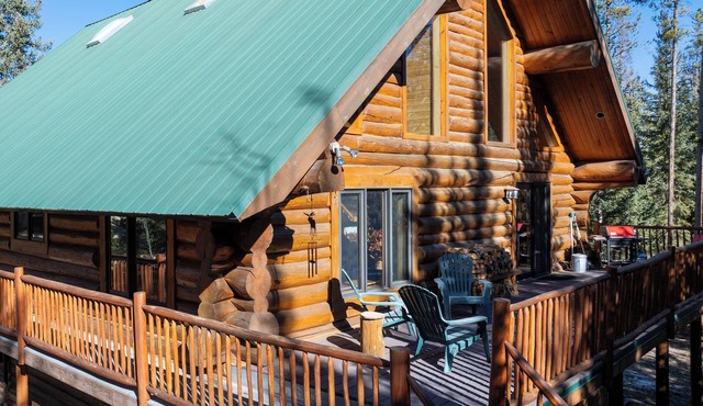authentic 3 bedroom w/loft cabin, vaulted ceilings, dry sauna.